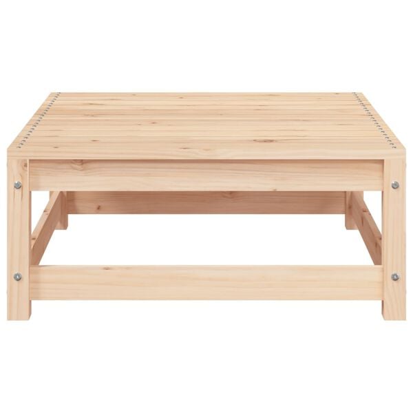 vidaXL Garden Sofa Armless with Footstool Solid Wood Pine