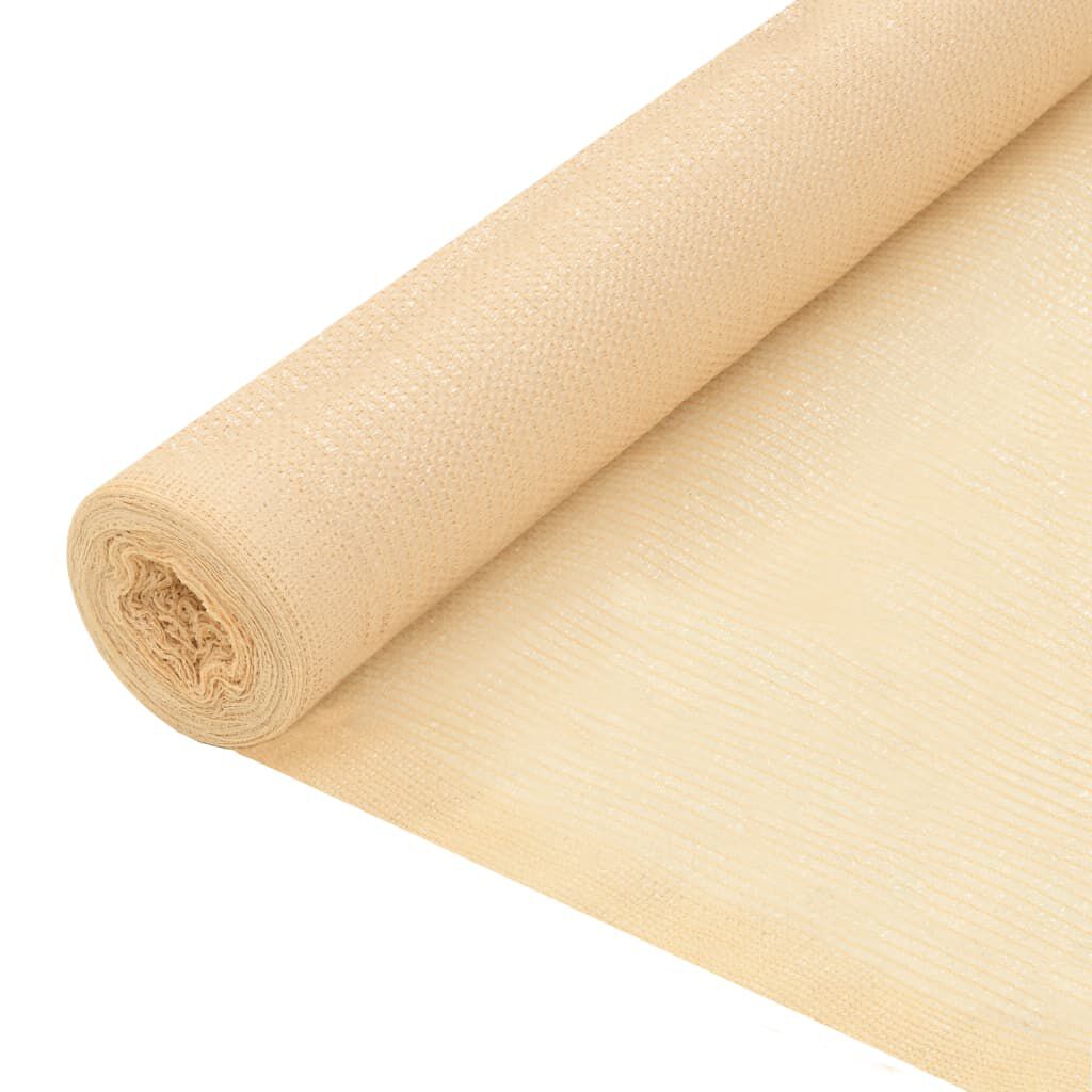 vidaXL Privacy Net HDPE 1x25 m Beige