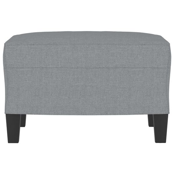 vidaXL Footstool Light Grey 60x50x41 cm Fabric