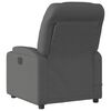vidaXL Massage Recliner Chair Dark Grey Fabric
