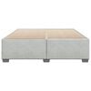 vidaXL Bed Frame without Mattress Light Grey King Velvet