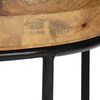 vidaXL Coffee Table Solid Mange Wood and Steel 50x40 cm