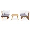 vidaXL 5 Piece Garden Lounge Set Solid Acacia Wood