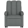 vidaXL Stand up Massage Recliner Chair Dark Grey Fabric