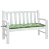 vidaXL Garden Bench Cushion Leaf Pattern 120x50x7 cm Fabric