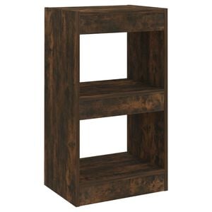 vidaXL Book Cabinet/Room Divider Smoked Oak 40x30x72 cm