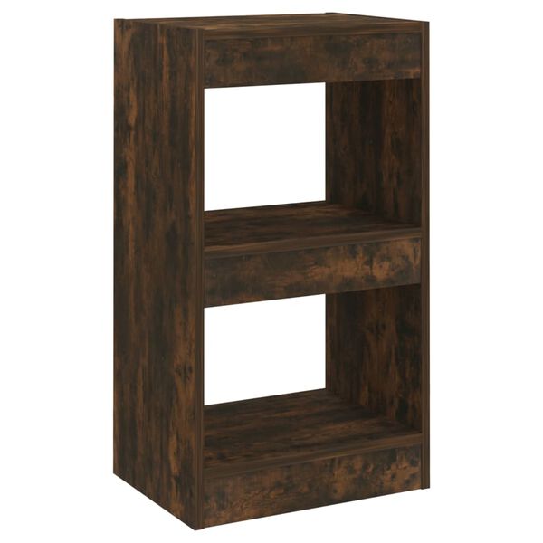 vidaXL Book Cabinet/Room Divider Smoked Oak 40x30x72 cm