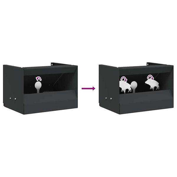 Magnetic Knockdown Pellet Catcher 4+1 Targets Wild Boar Design