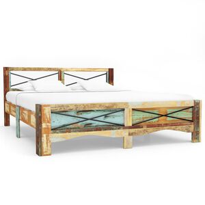 vidaXL Bed Frame without Mattress Solid Reclaimed Wood 180x200 cm Super King