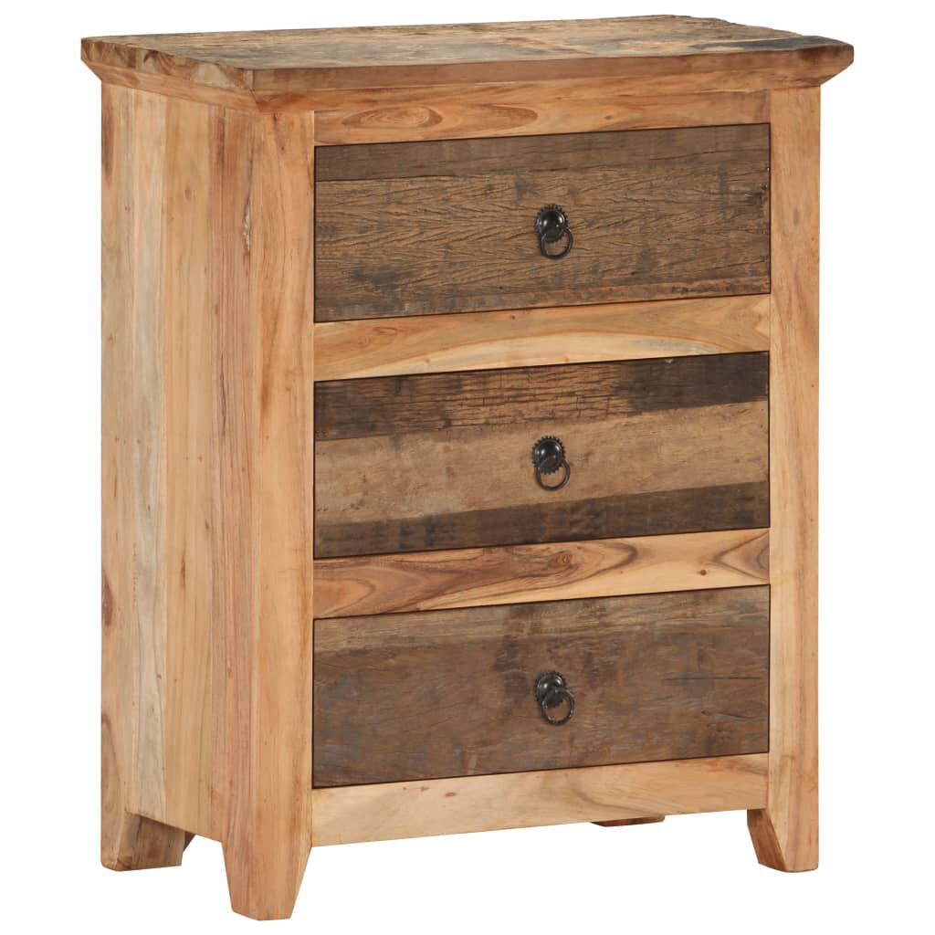 vidaXL Sideboard 60x33x75 cm Solid Acacia Wood and Reclaimed Wood