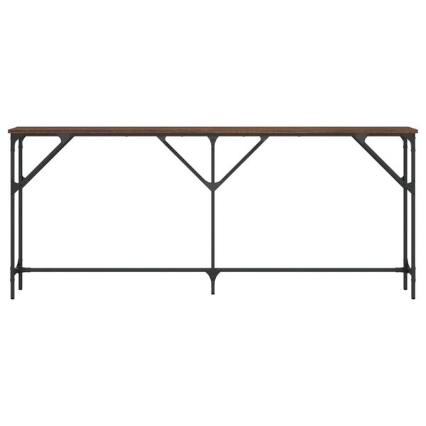 vidaXL Console Table Brown Oak 180x23x75 cm Engineered Wood
