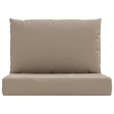 vidaXL Pallet Cushions 2 pcs Taupe Oxford Fabric