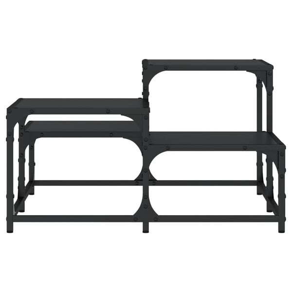 vidaXL Coffee Table Black 68x68x40 cm Engineered Wood