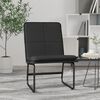 vidaXL Lounge Chair Black 54x75x76 cm Faux Leather