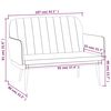 vidaXL Bench Black 107x80x81 cm Faux Leather