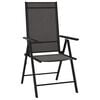 vidaXL 10 Piece Garden Dining Set Black and Anthracite