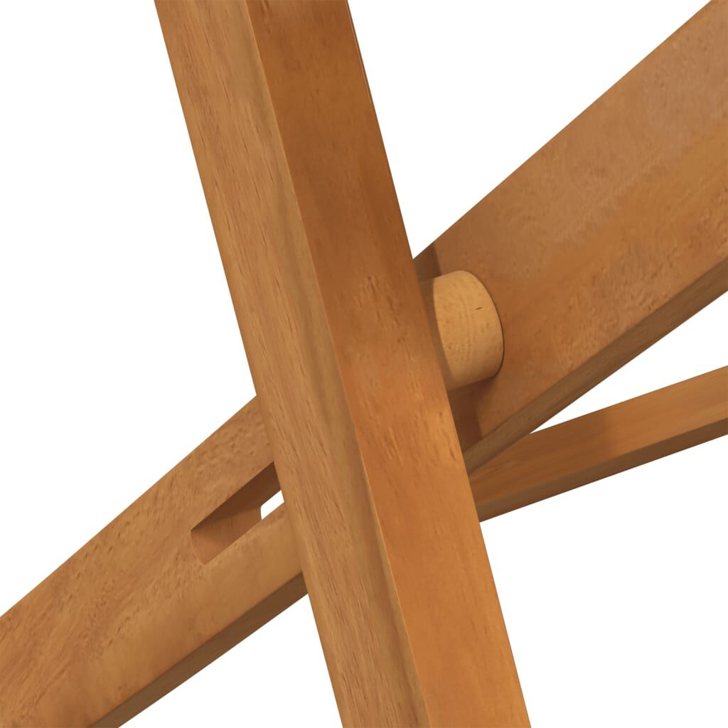 vidaXL Folding Bistro Chairs 6 pcs Solid Wood Acacia