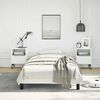 vidaXL Bed Frame without Mattress White 100x203 cm Twin XL Faux Leather