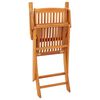 vidaXL Folding Garden Chairs 2 pcs Solid Eucalyptus Wood