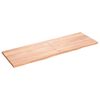 vidaXL Table Top Light Brown 180x60x(2-4) cm Treated Solid Wood Oak