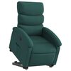 vidaXL Stand up Recliner Chair Dark Green Fabric