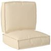 vidaXL Pallet Cushion Set 2 pcs Beige Oxford Fabric