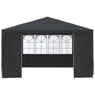 vidaXL Professional Party Tent with Side Walls 4x4 m Anthracite 90 g/m?