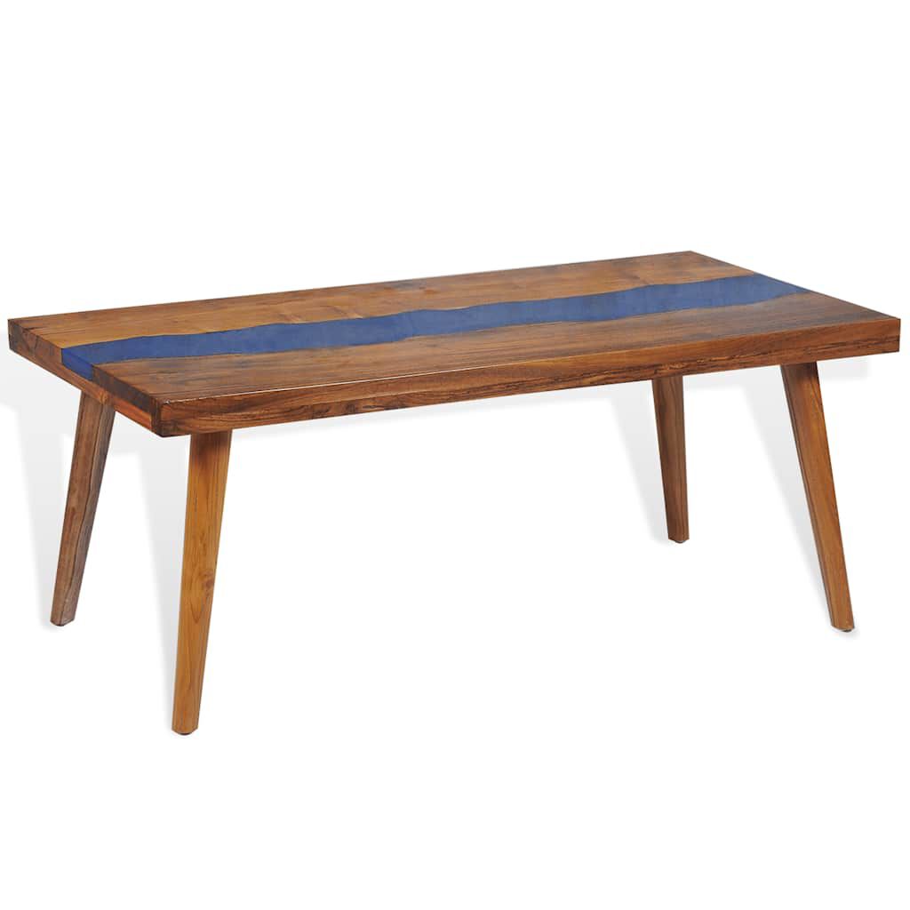 vidaXL Coffee Table Teak Resin 100x50x40 cm
