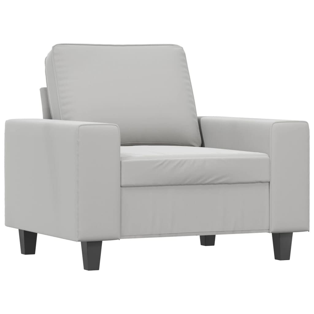 vidaXL Sofa Chair Dark Grey 60 cm Microfibre Fabric