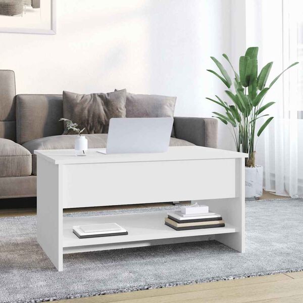 vidaXL Coffee Table White 80x50x40 cm Engineered Wood
