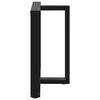 vidaXL Dining Table Legs T-Shaped&nbsp;2 pcs Black 80x35x(72-73) cm Steel