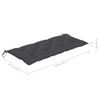vidaXL Garden Bench with Cushion 120 cm Bamboo
