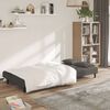 vidaXL 2-Seater Sofa Bed with Two Pillows Dark Grey Velvet