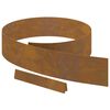 vidaXL Lawn Edging 4 pcs Rusty 450 x 0.05 x 15 cm Weather Steel