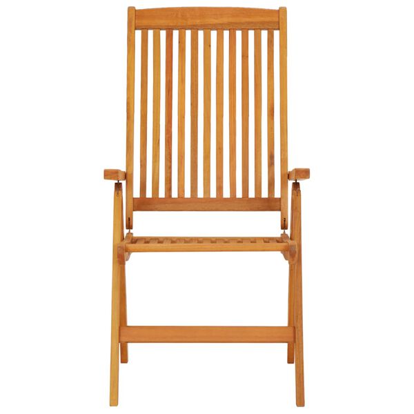 vidaXL Folding Garden Chairs 2 pcs Solid Wood Eucalyptus