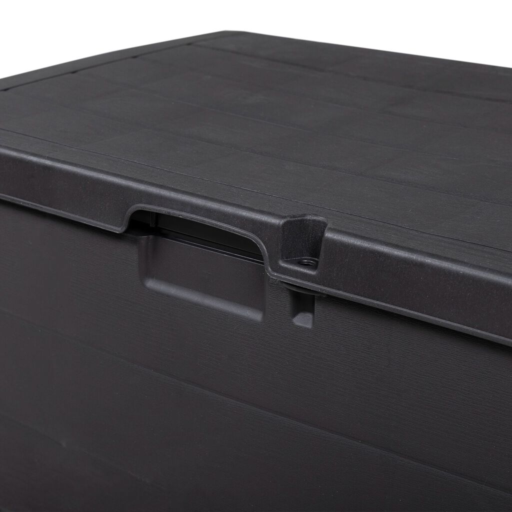 vidaXL Garden Storage Box - Anthracite, 77.5 x 54.5 x 53 cm, Plastic, 170 L