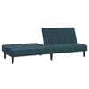 vidaXL 2-Seater Sofa Bed Black Velvet