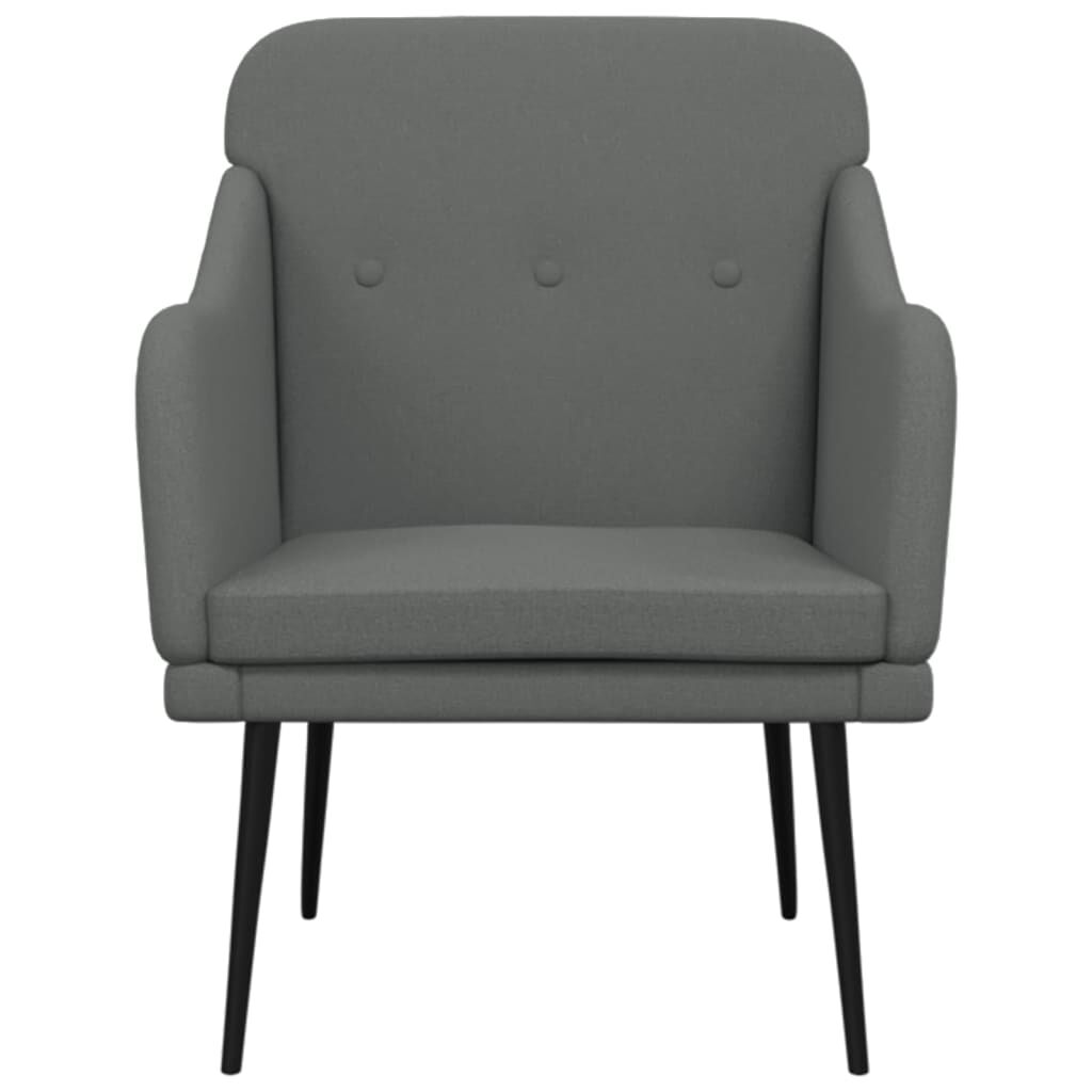 vidaXL Armchair Dark Grey 63x76x80 cm Fabric