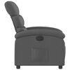 vidaXL Electric Recliner Chair Dark Grey Fabric