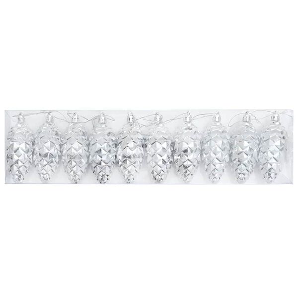 vidaXL Christmas Tree Decoration 40 pcs Silver