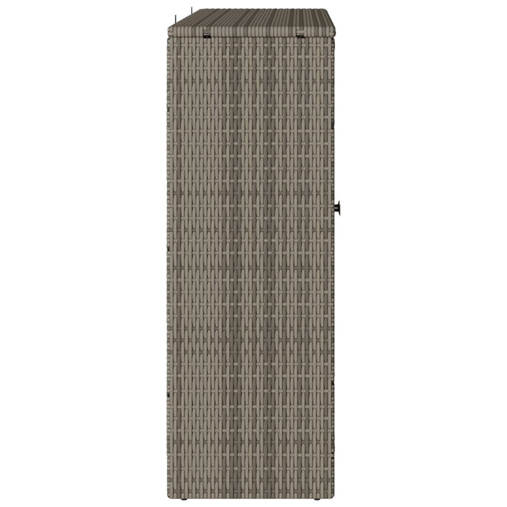 vidaXL Storage Cabinet Grey 100x36x102 cm Rattan