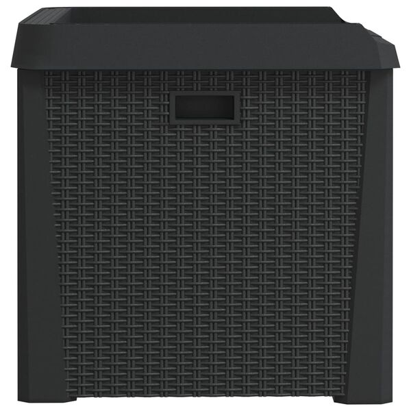 vidaXL Garden Storage Box Anthracite 125 L PP