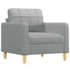 vidaXL Sofa Chair Light Grey 60 cm Fabric