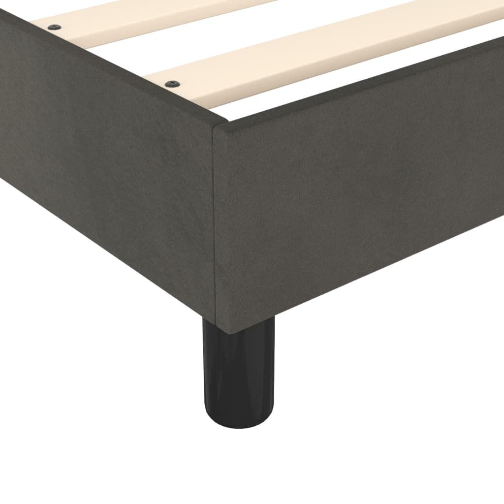 vidaXL Bed Frame without Mattress Dark Grey California King Velvet (US Only)
