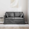 vidaXL Sofa Dark Grey 138 x 78 x 80 cm Velvet
