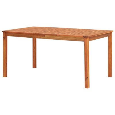 vidaXL Garden Table 150x90x74 cm Solid Acacia Wood