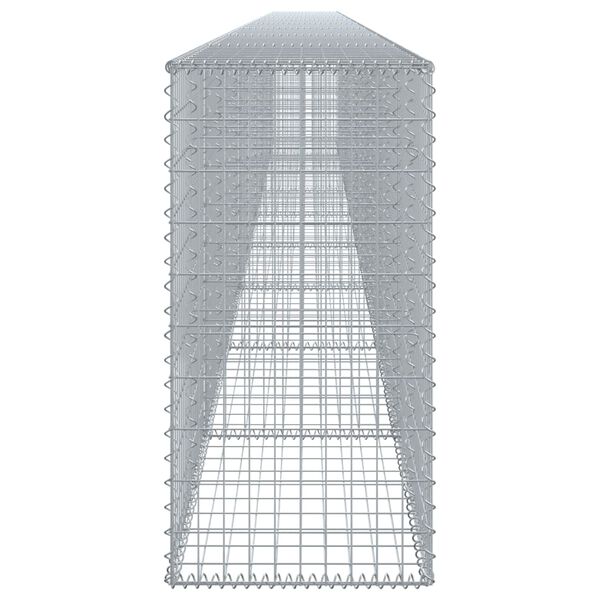 vidaXL Gabion Basket with Cover 900x50x100 cm Galvanised Iron