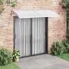 vidaXL Door Canopy Grey 240x100 cm PC