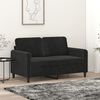 vidaXL 2-Seater Sofa Black 120 cm Velvet