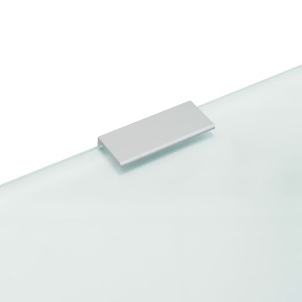 vidaXL Wall-mounted Urinal Privacy Screen 90x40 cm Tempered Glass